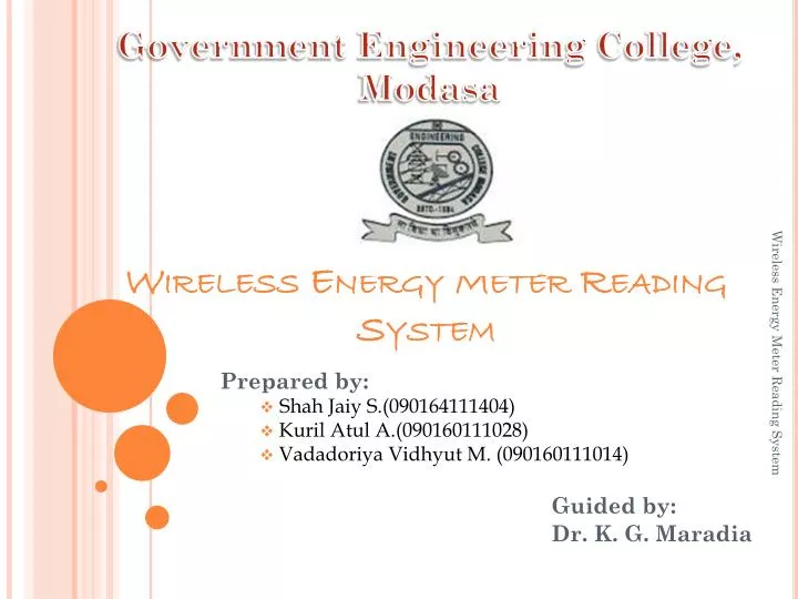 wireless energy meter reading system