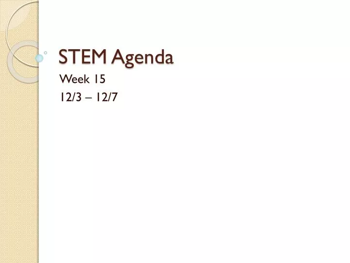 stem agenda