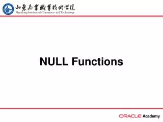 NULL Functions
