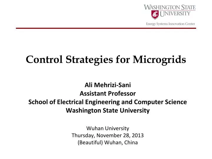 control strategies for microgrids