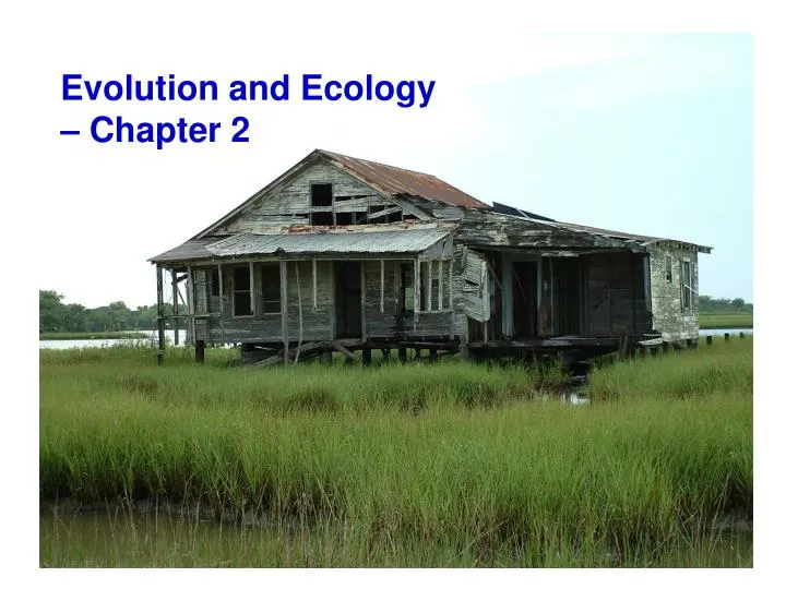 evolution and ecology chapter 2