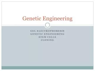 genetic engineering