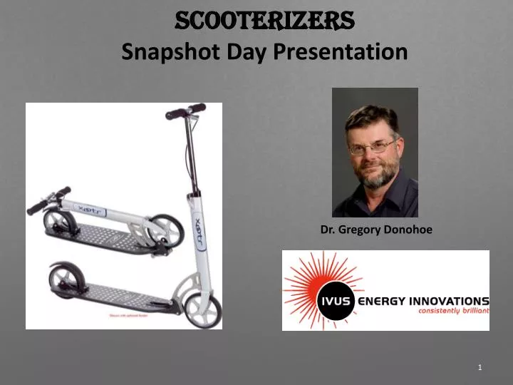 scooterizers snapshot day presentation