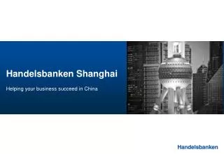 Handelsbanken Shanghai