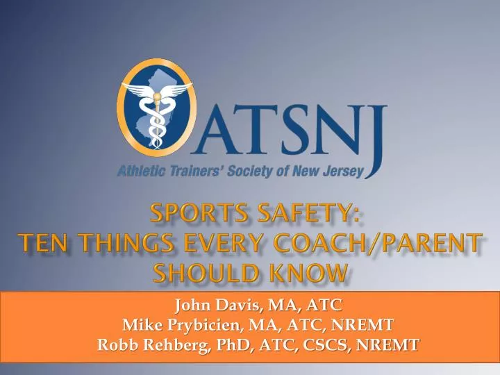 sports safety ten things every coach parent should know