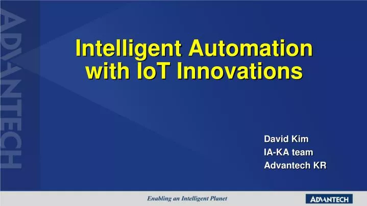 intelligent automation with iot innovations