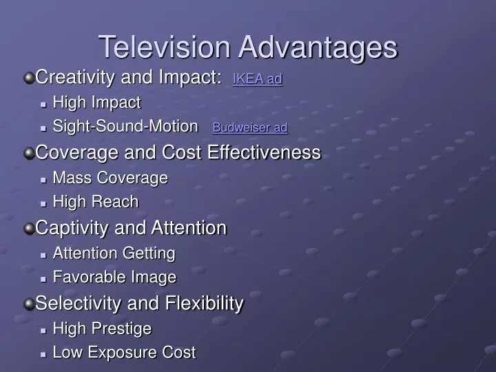 television advantages