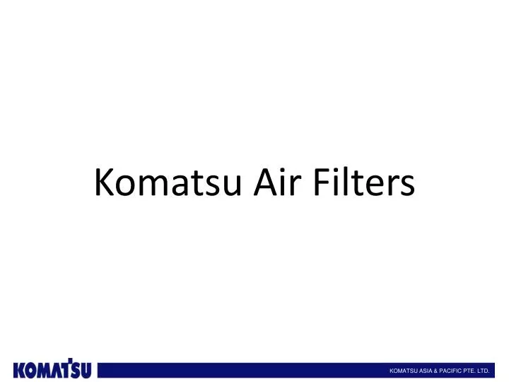 komatsu air filters