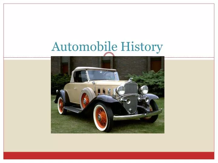 automobile history