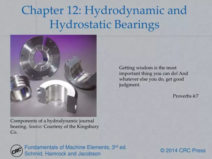 chapter 12 hydrodynamic and hydrostatic bearings