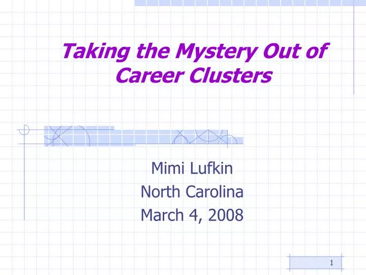 taking the mystery out of career clusters