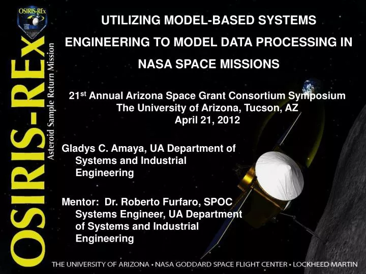 utilizing model based systems engineering to model data processing in nasa space missions