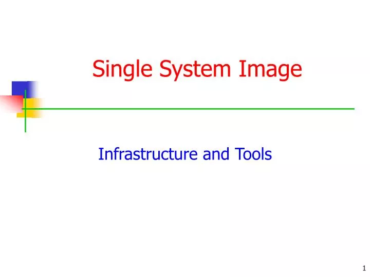 single system image