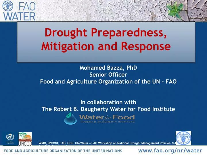 drought preparedness mitigation and response