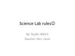 Science Lab rules 
