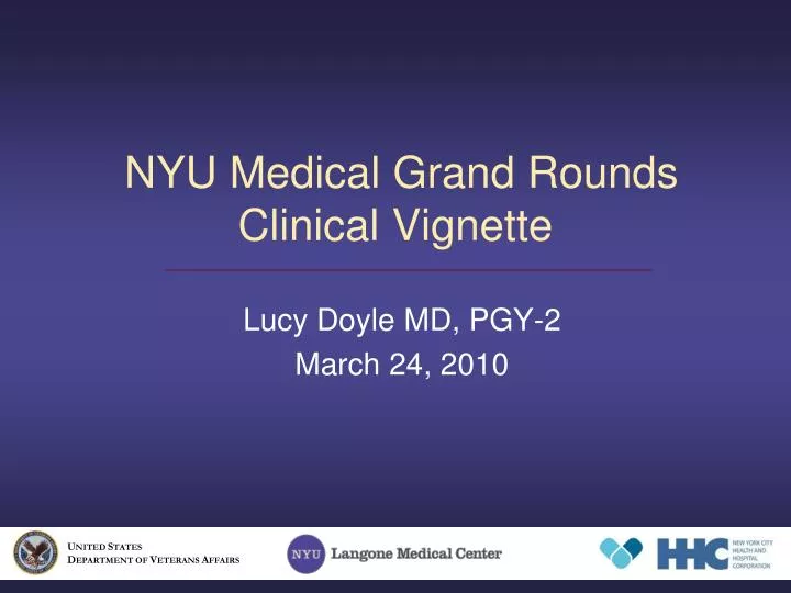 nyu medical grand rounds clinical vignette