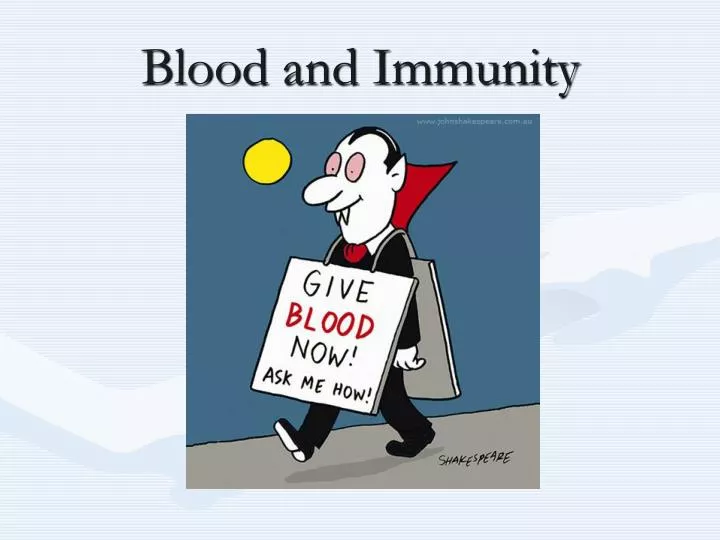 blood and immunity