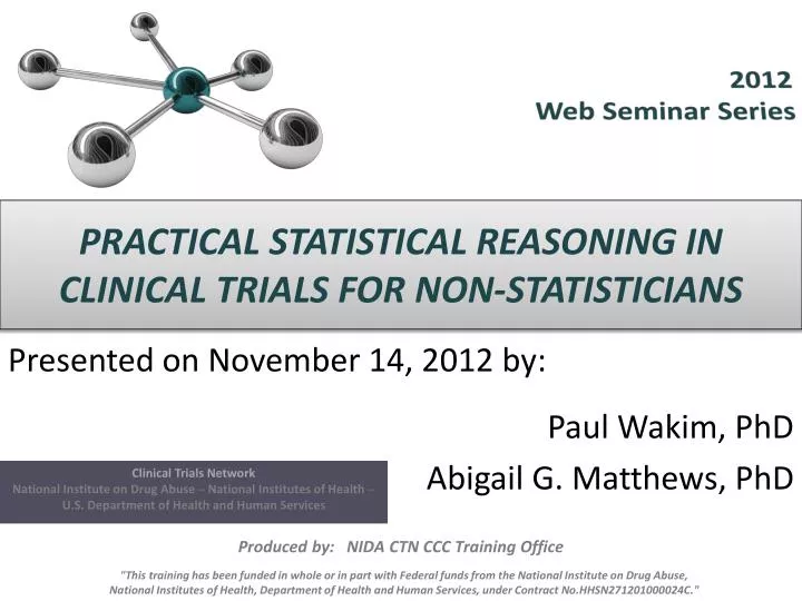 practical statistical reasoning in clinical trials for non statisticians