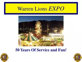 50 Years Of Service and Fun!