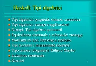 haskell tipi algebrici