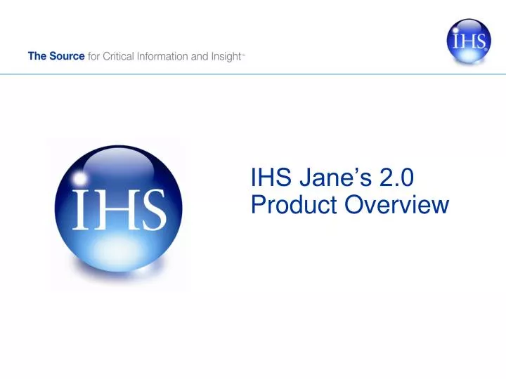 ihs jane s 2 0 product overview