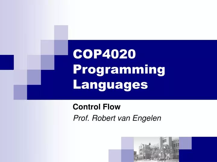 cop4020 programming languages