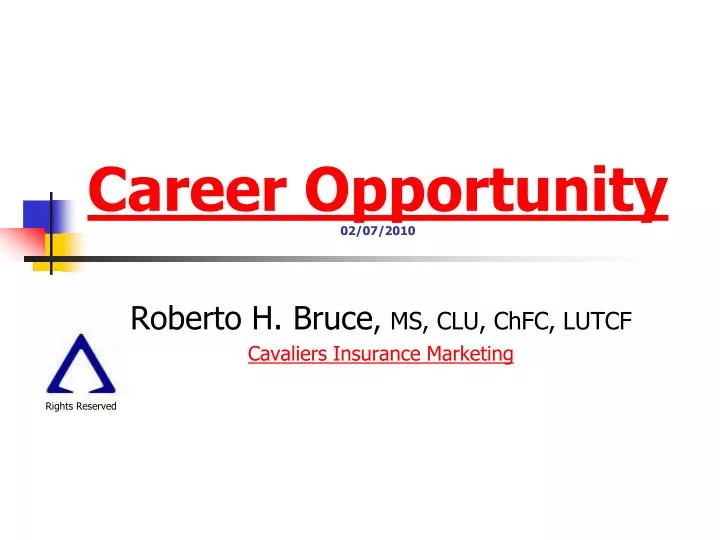 career opportunity 02 07 2010