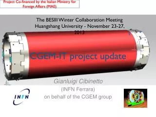 CGEM-IT project update