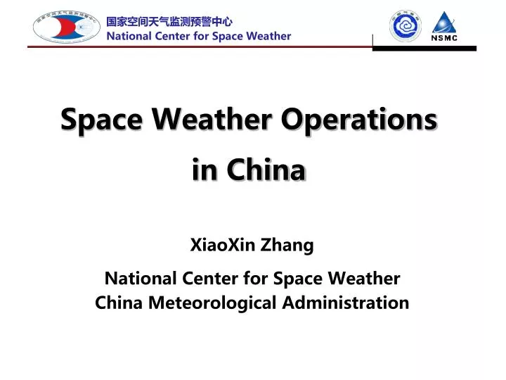 space weather operations in china