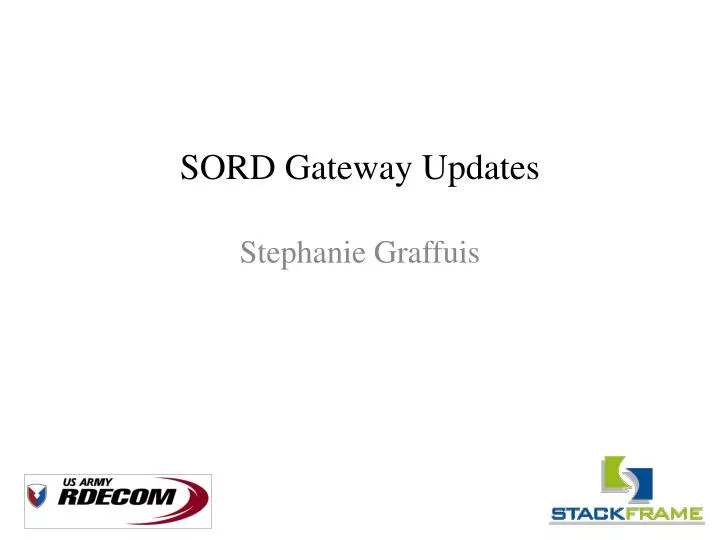 sord gateway updates