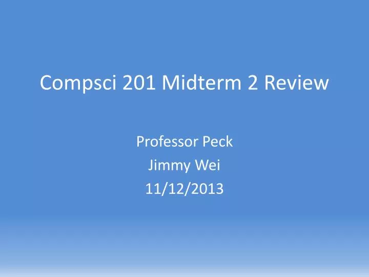compsci 201 midterm 2 review