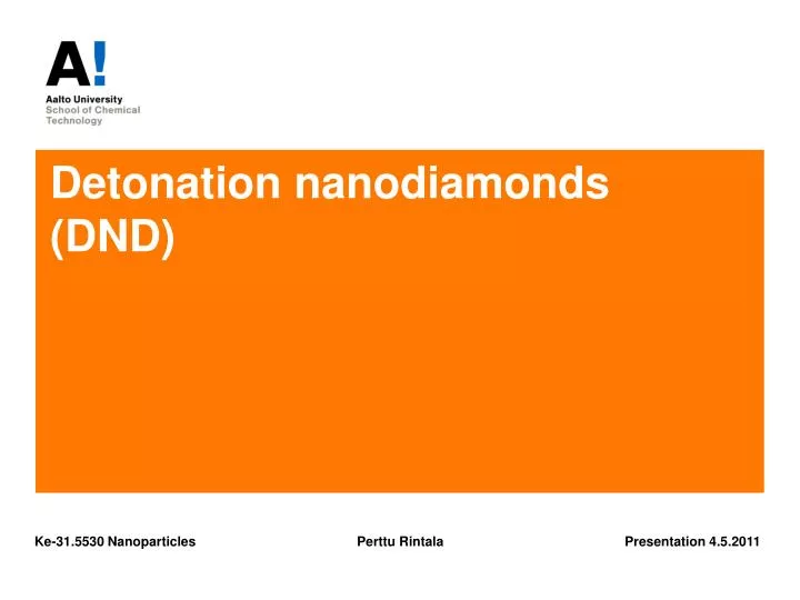 detonation nanodiamonds dnd