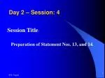 Day 2 – Session: 4 - slide 1