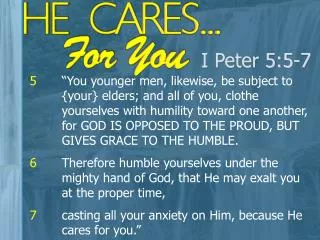 i peter 5 5 7