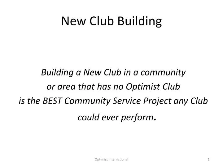 new club building