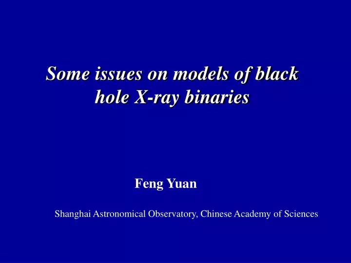some issues on models of black hole x ray binaries
