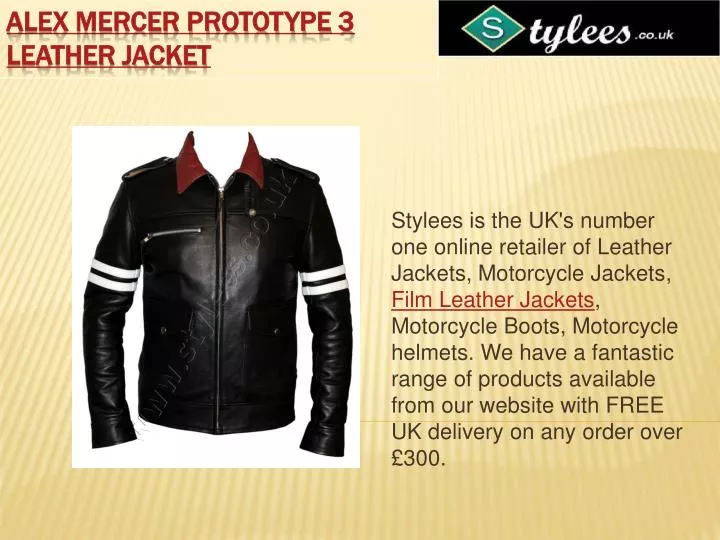 alex mercer prototype 3 leather jacket