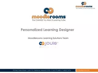 Personalized Learning Designer