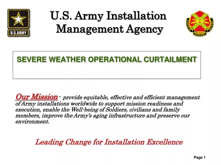 severe weather operational curtailment