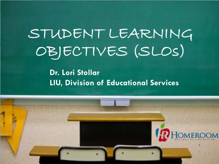 student learning objectives slo s