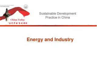 Energy and Industry