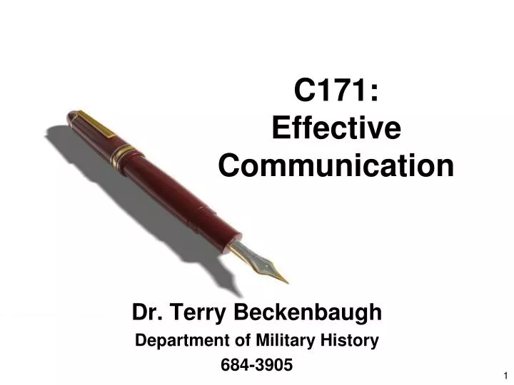 c171 effective communication