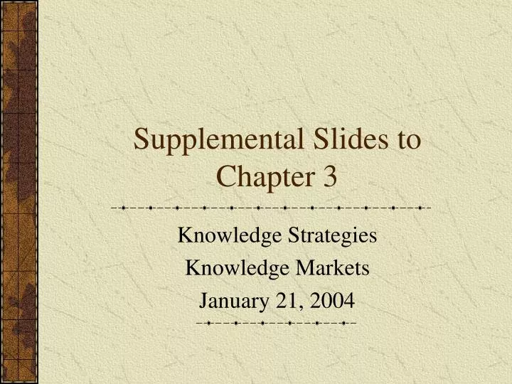 supplemental slides to chapter 3