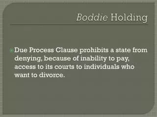 Boddie Holding