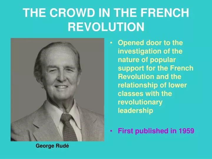 the crowd in the french revolution