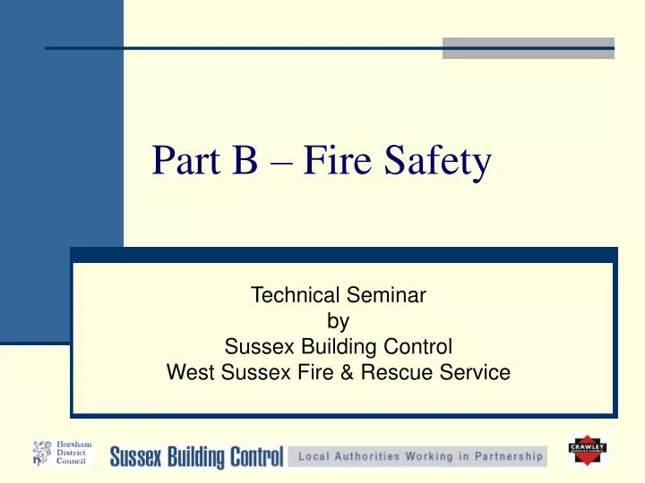 part b fire safety