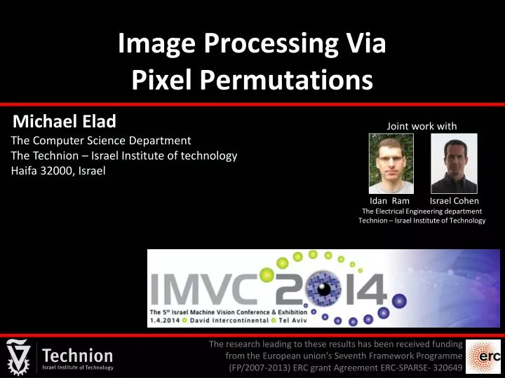 image processing via pixel permutations