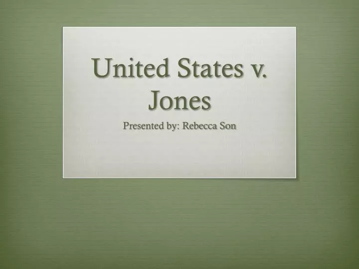 united states v jones
