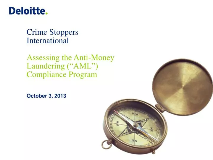 crime stoppers international assessing the anti money laundering aml compliance program