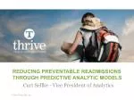 Enhancing Patient Care: Predictive Analytics for Reducing Preventable Readmissions - slide 1